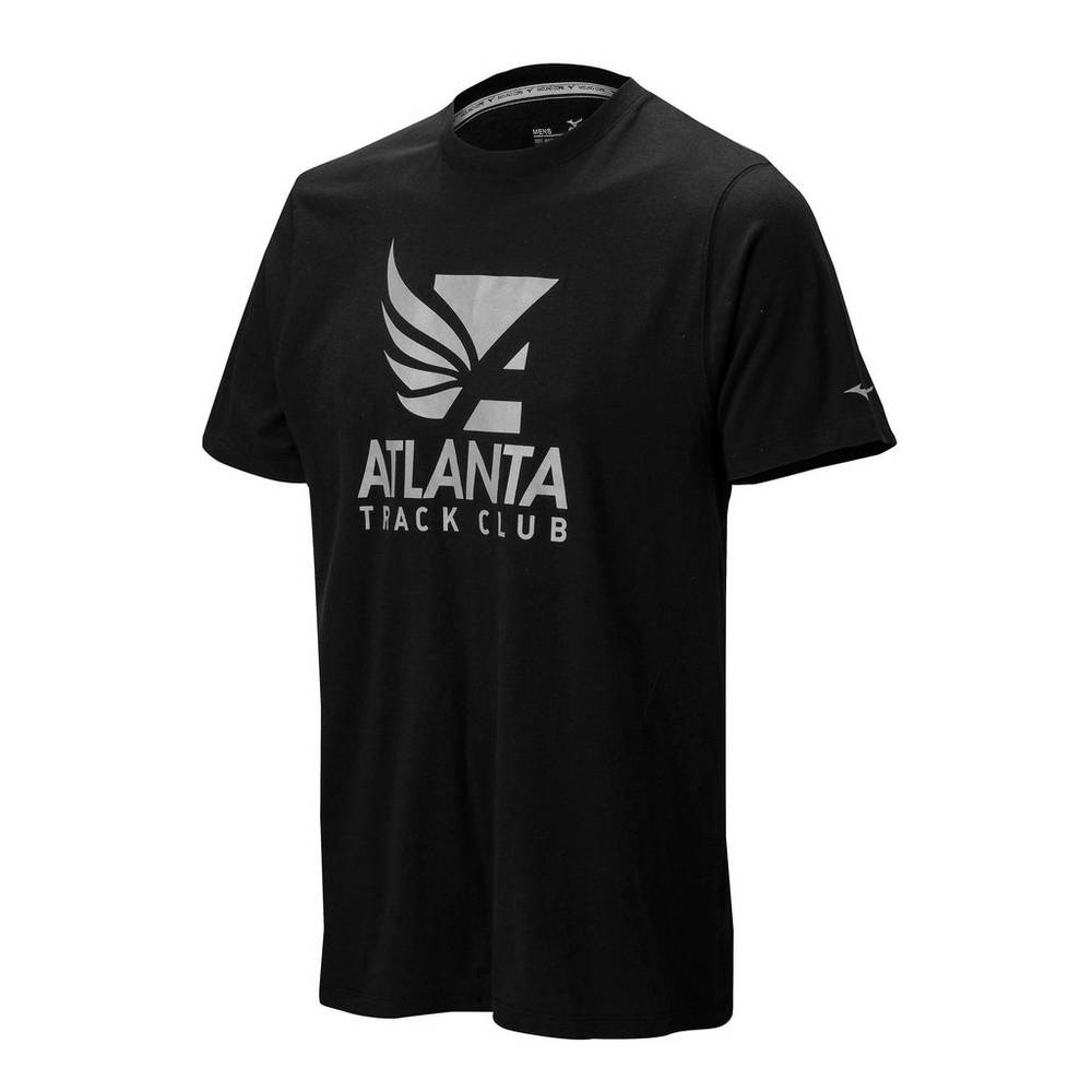 Mizuno Men's Atlanta Track Club Sport T-Shirts Black (450023-GRK)